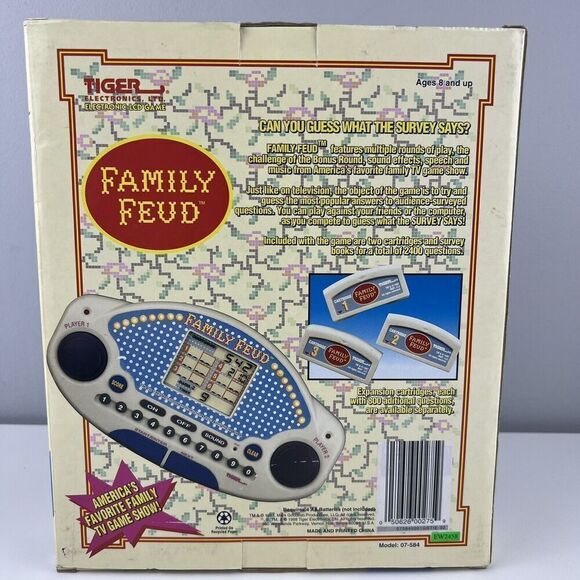 Tiger Electronics Family Feud Bonus Pack Handheld LCD Game 1998 Rare Version New - Picture 4 of 5